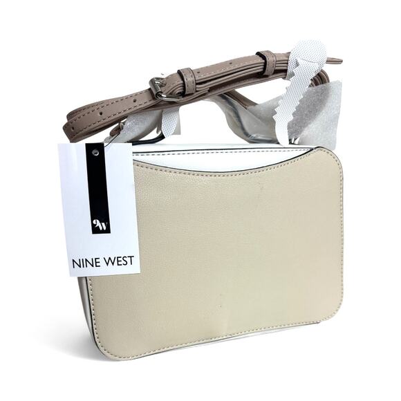 Nine West Nadette Mini Crossbody Cream NWT - Picture 2 of 4